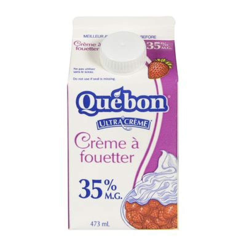 QUÉBON 35% whipping cream, Ultra'cream 473 ML