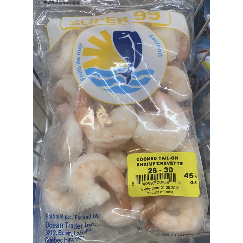 Super 99 cooked shrimp-454g