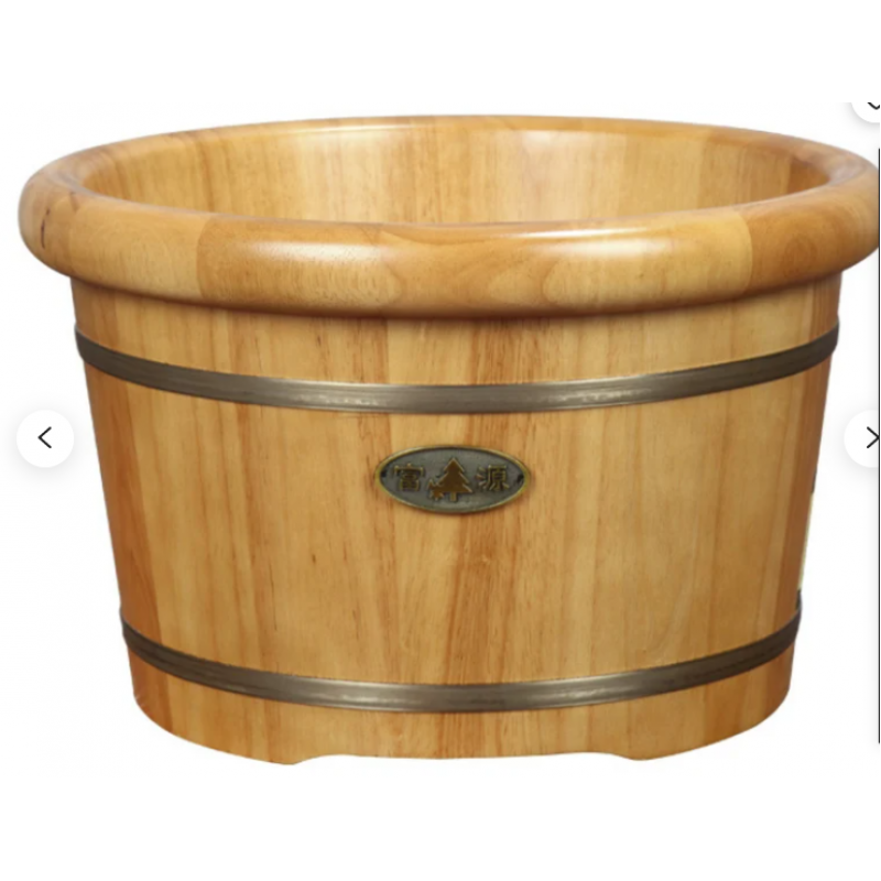Oak solid wood footbath