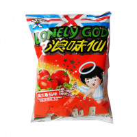 WANT WANT LONELY GOD POTATO TWISTS-Tomato FLAVOUR-70G