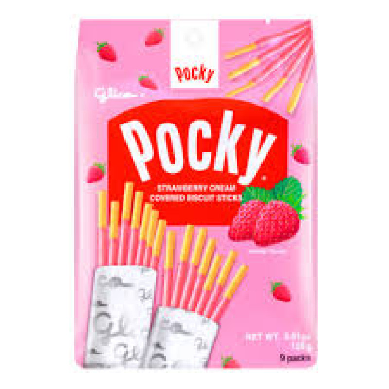 POCKY Cookies Cream Covered Biscuit Sticks Family