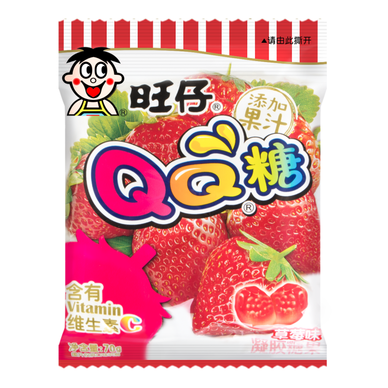 QQ Soft Candy Strawberry Flavor 70g