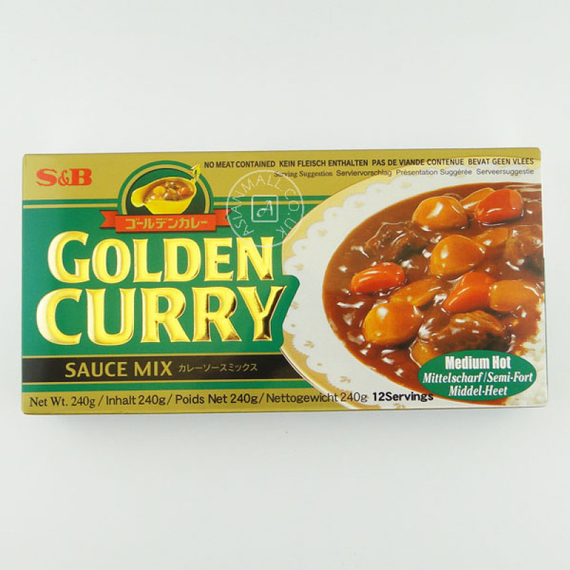 S&B Golden Curry-curry sauce mix-Medium Hot