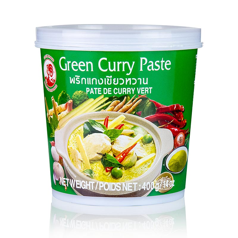 COCK BRAND: Green Curry Paste-400g